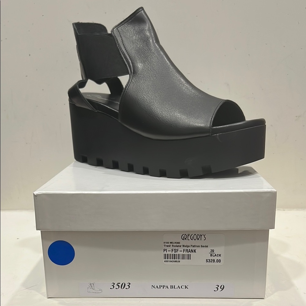 Gregory Black Women's Platform Sandals